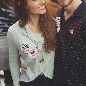 Free people front crop sweater